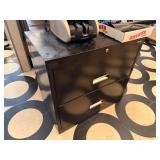 BLACK FILE CABINET