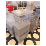 CLEAR CAMBRO CONTAINERS W/ LID