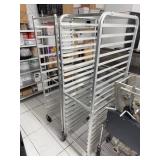 Two Commercial Aluminum Bakery Racks