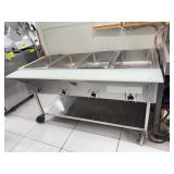 Commercial 4-Well Stainless Steel Steam Table