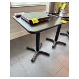 Black Single Base Restaurant Table