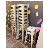 Stackable Metal Bar Stools