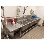 SS 3 Compartment Sink