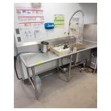 Stainless Steel Commercial Kitchen Sink Setup