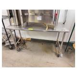 Stainless Steel Work Table on Casters