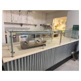 Commercial Glass Food Shield w/ Heat Lamp