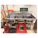 SS 3 Compartment Sink