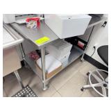 Stainless Steel Utility Table with Shelf