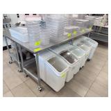 Advance Tabco Stainless Table, Open Base, 8
