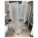 New Age Aluminum Bakers Rack on Caster