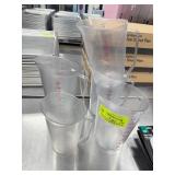 Clear Plastic Measuring Pitchers