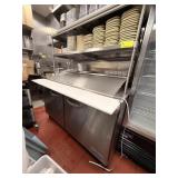 IKON SS 2 DOOR BAIN MARIE W/ DOUBLE OVER SHELF