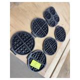 3 Cast Iron Waffle Irons