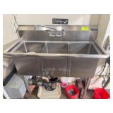 Stainless Steel Commercial 3-Compartment Sink