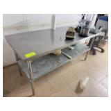 Stainless Steel Commercial Work Table With Shelf