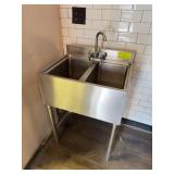 L&J NY Stainless Steel Double Compartment Sink