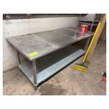 Stainless Steel Work Table With Undershelf