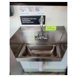 SS HAND SINK WITH SIDE SPLASH GUARDS