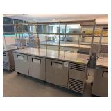 True TUC-93-HC Triple Door Stainless Refrigerator
