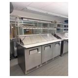True 3-Door SS Sandwich Prep Table
