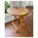 Round Wooden Folding Table