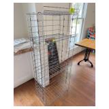 Metal Wire Display Rack With Shelves