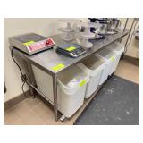 Stainless Steel Table With Open Base