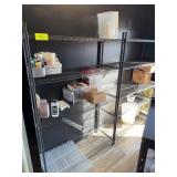 Black Metal Wire Shelf Rack