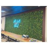 Artificial Greenery Wall With String Lights