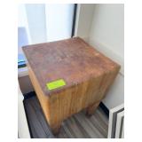 Heavy Wood Block Top Butcher Table On Legs