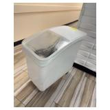 White Plastic Food Ingredient Bin