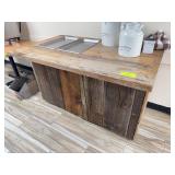Rustic Wooden Serving Table