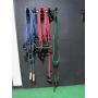 LOT OF EXERCISE BANDS AND WALL RACK