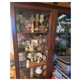 Display case with glass