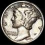1942/1 Mercury Silver Dime LIGHTLY CIRCULATED
