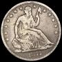 1877-S Seated Liberty Half Dollar ABOUT UNC