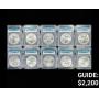(10) 2017-P RARE American Silver Eagle ICG-MS70
