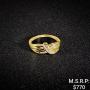 1.5 DWT 10 KT Gold w/ Diamond Lining Ring Sz: 6.5
