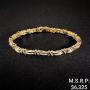 9.6 DWT 14 KT Gold w/ Diamond Bracelet