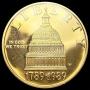 1989-W .25oz Gold Commem. $5 GEM PROOF