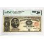1891 $1 Treasury Note, PMG Certified VF20