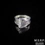 3.7 DWT 14 KT Wht Gold Dmnd & Gems Ring Sz 6.5