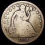 1864-S Seated Liberty Half Dollar NICELY