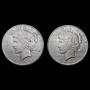 [2] Peace Silver Dollars [1924-S, 1925-S] CLOSELY