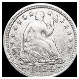 1854 Arws Seated Liberty Half Dime CLOSELY