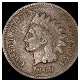 1869 Indian Head Cent NICELY CIRCULATED