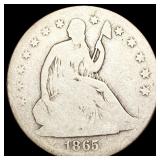 1865-S Seated Liberty Half Dollar NICELY