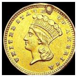1880 Rare Gold Dollar NEARLY UNCIRCULATED