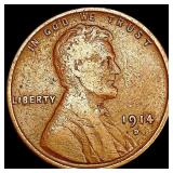 1914-S Wheat Cent NEARLY UNCIRCULATED