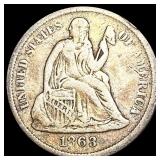 1863-S Seated Liberty Dime NICELY CIRCULATED